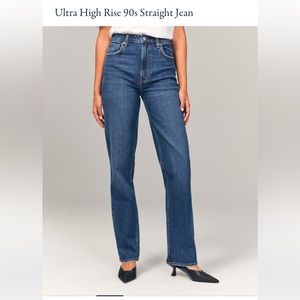 Abercrombie Ultra High Rise 90s Straight Jean